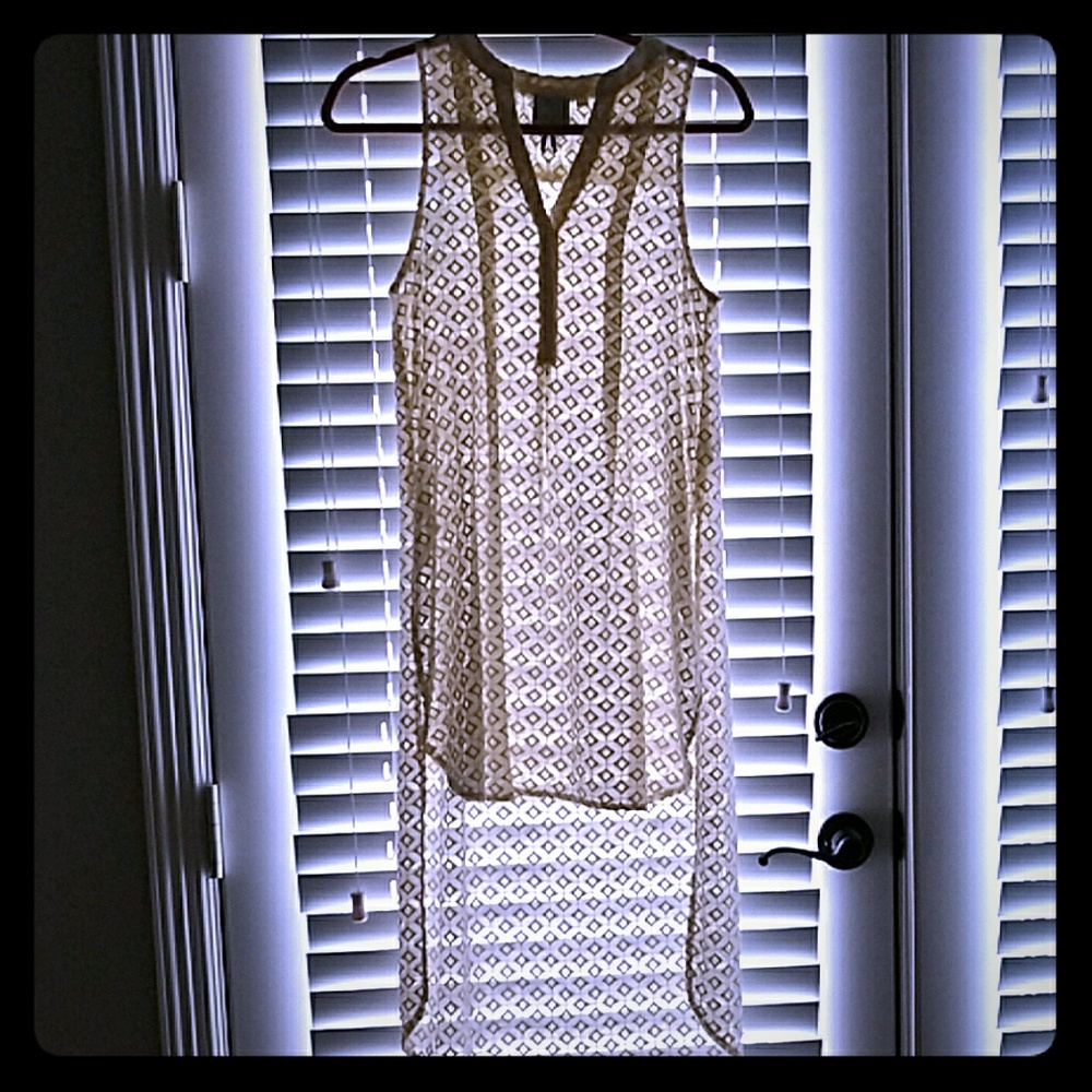 Sheer High-Low Tunic